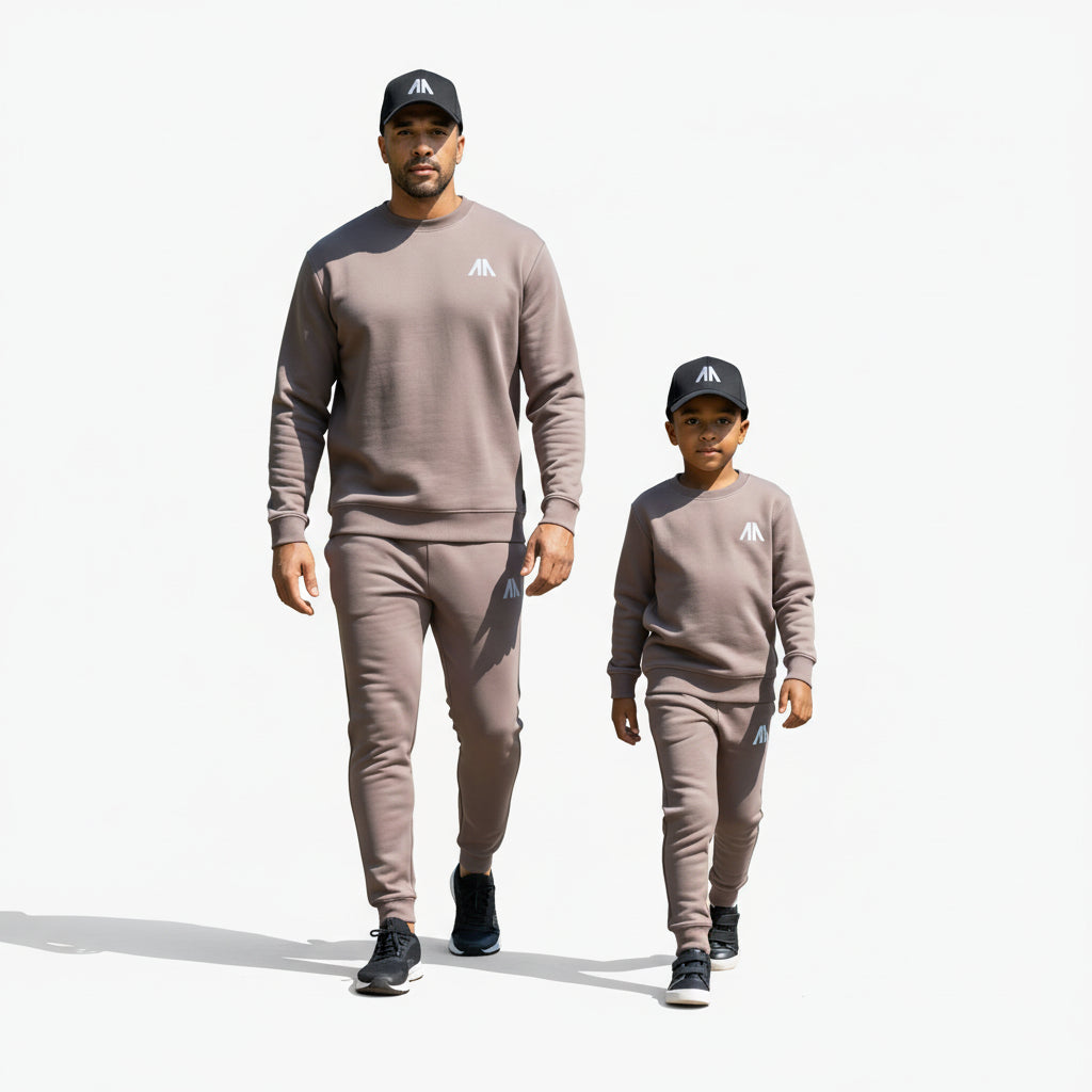 Affinia Kinder Tracksuit – Taupe