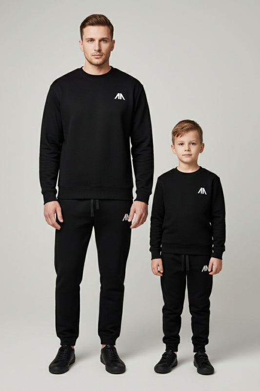 Affinia Vader en Zoon Tracksuit – Zwart