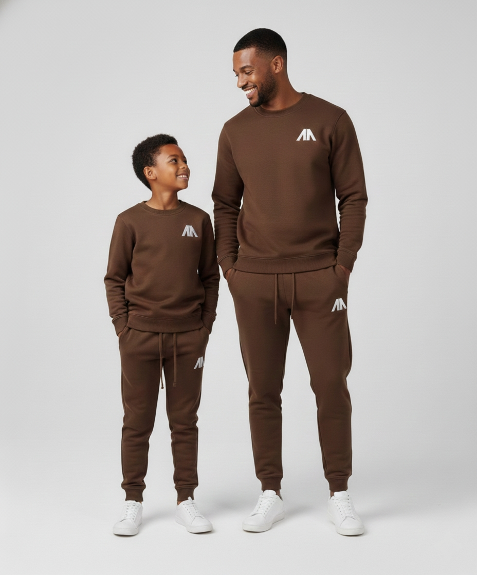 Affinia Vader en Zoon Tracksuit – Bruin