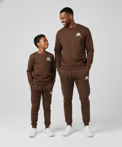 Affinia Vader en Zoon Tracksuit – Bruin