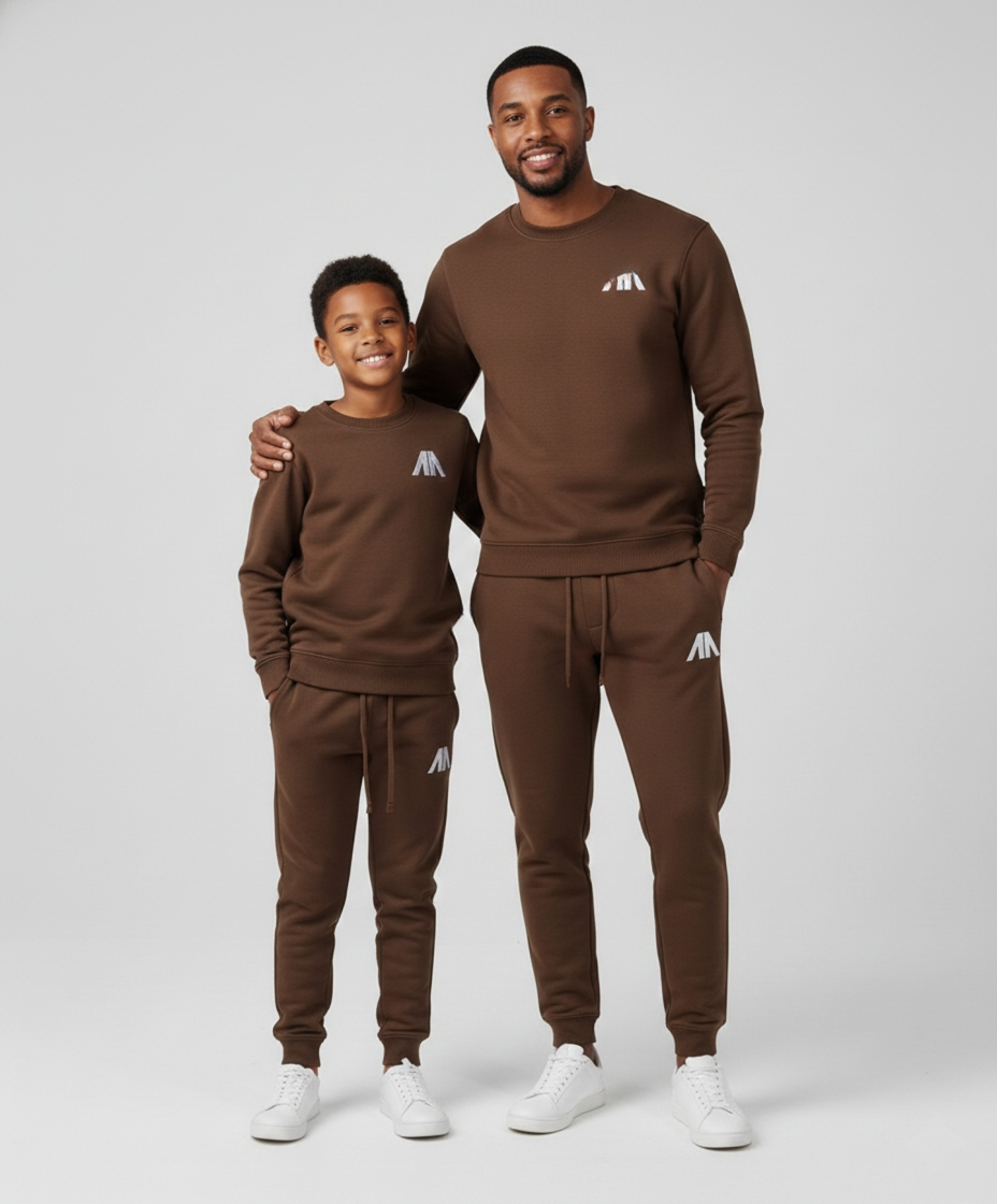 Affinia Vader en Zoon Tracksuit – Bruin