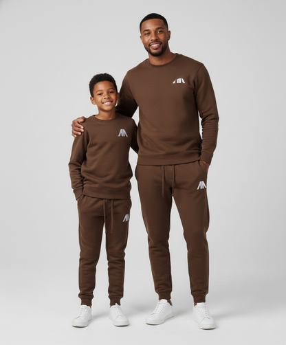 Affinia Vader en Zoon Tracksuit – Bruin